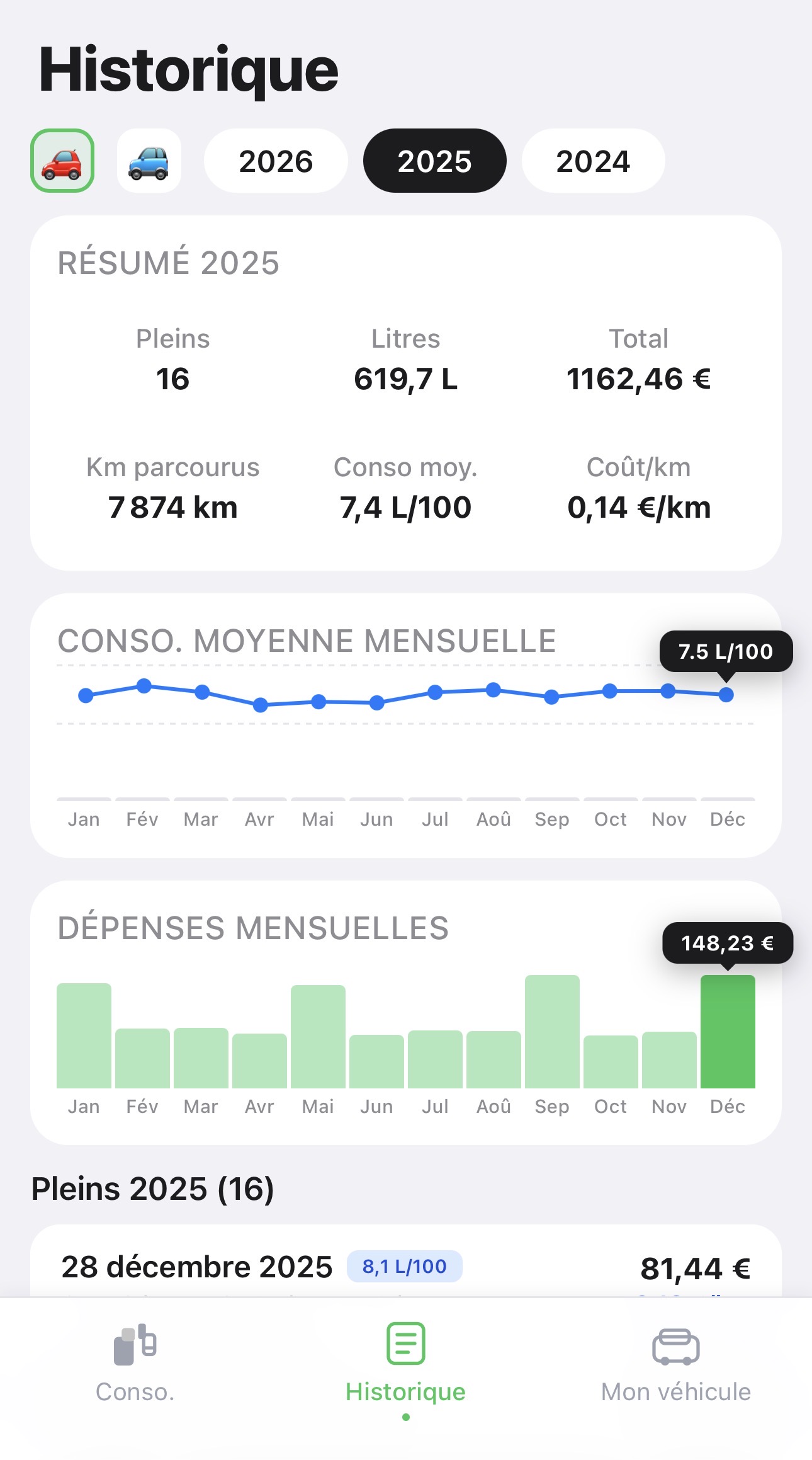 Fueliz app screenshot